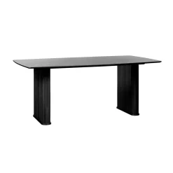 Accento 100x190 cm Oval Matbord Svart