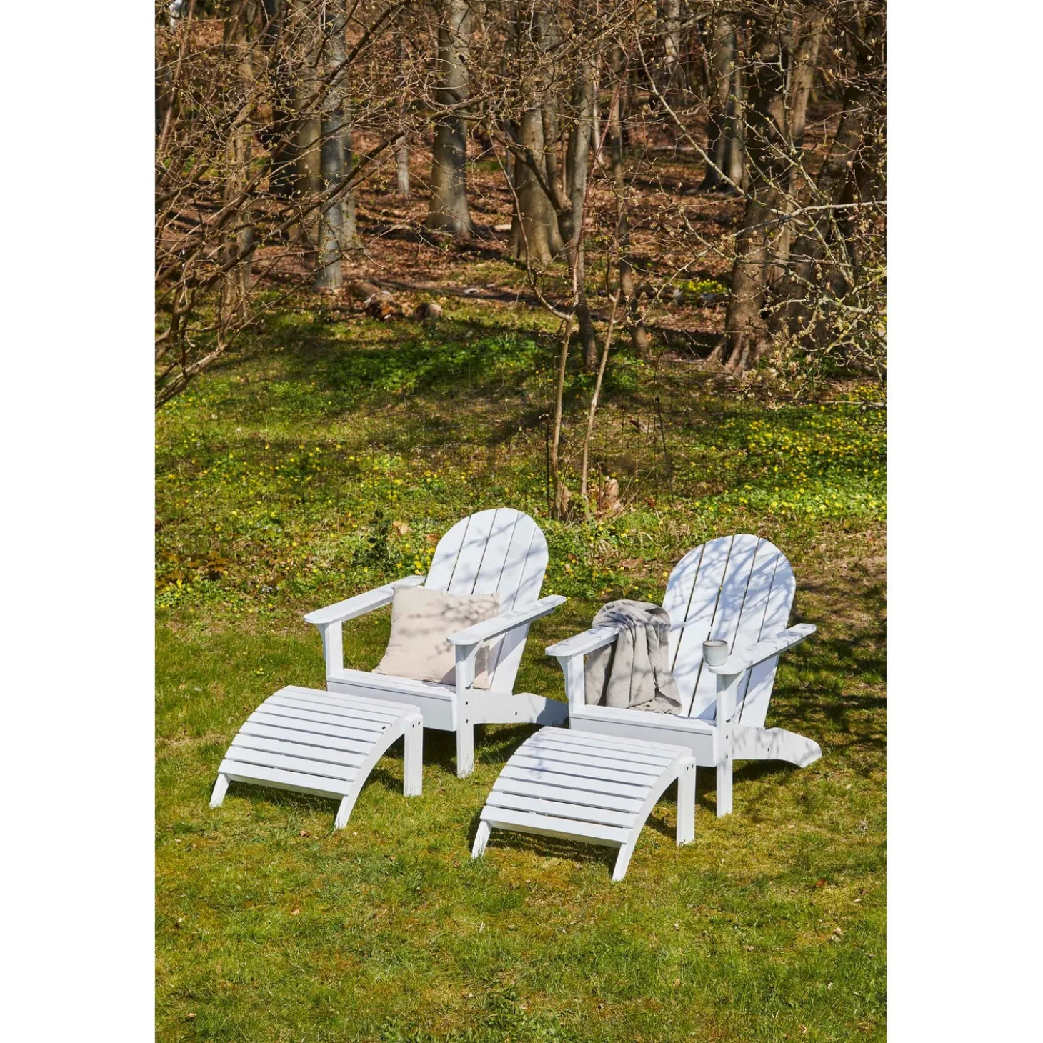 Adirondack Däckstol Vit