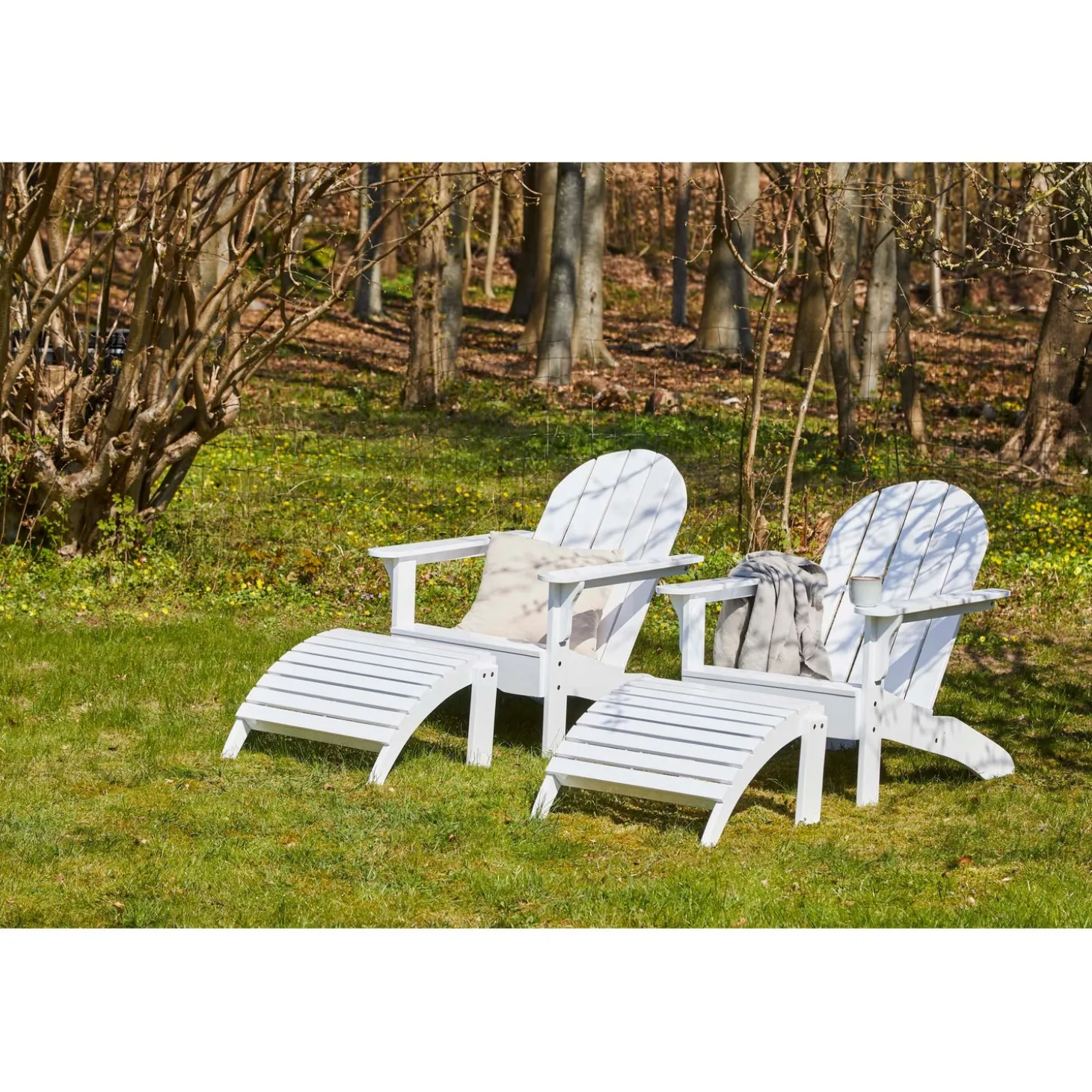 Adirondack Däckstol Vit