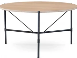 Ale Matbord Rund 135cm Vitoljad Ek / Svart