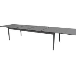 Anzio Matbord XL 110x266-396 cm Svart