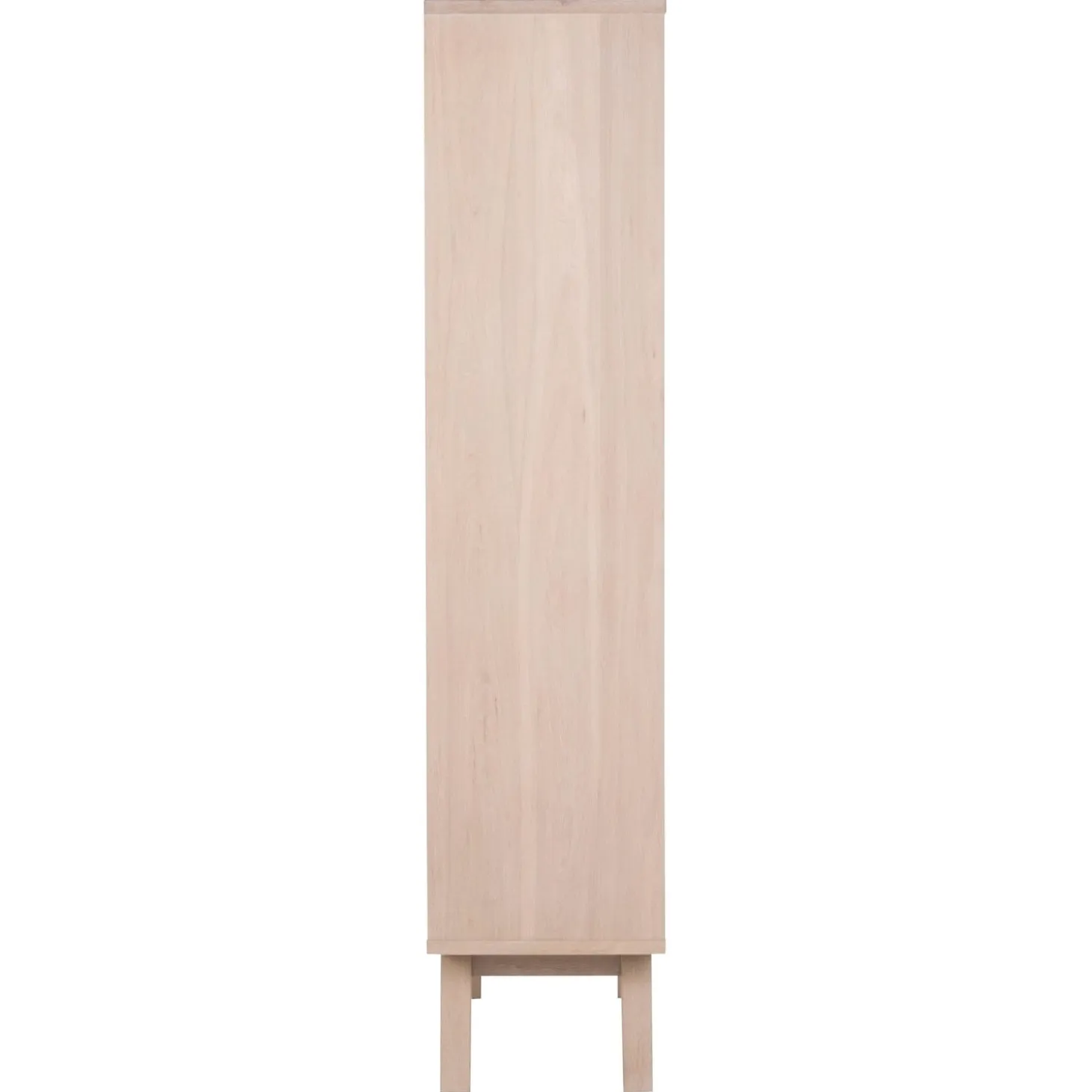 Arendal Vitrinskåp 190x72x42 cm Vitpigmenterad Ek