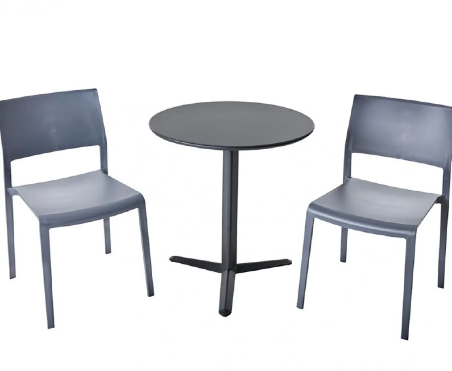 Arket Cafégrupp 60cm ink 2st Lilibet Stolar Grå