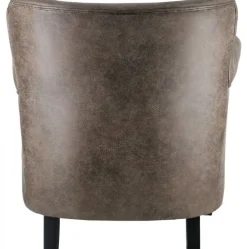 Baron Fåtölj Ljusbrunt Vintagekonstläder