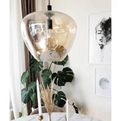 Bellissimo Grande Taklampa Amber