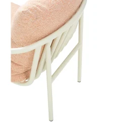Bendt Fåtölj Pearl White/Teddy Orange
