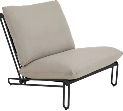 Blixt Fåtölj Svart/Beige