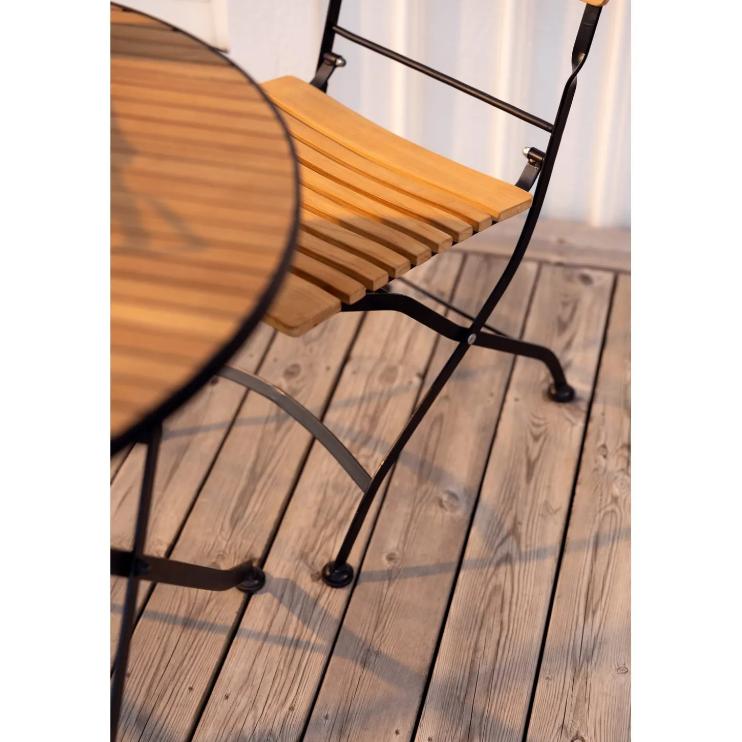 Brewer Cafegrupp 85 cm Teak/Svart