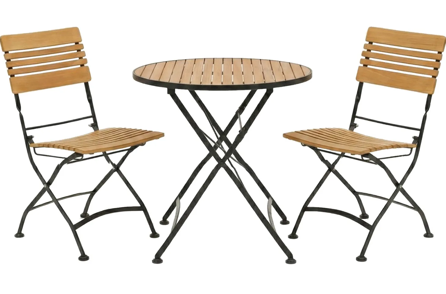 Brewer Cafegrupp 85 cm Teak/Svart