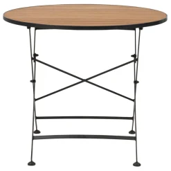 Brewer Matbord 85 cm Teak/Svart
