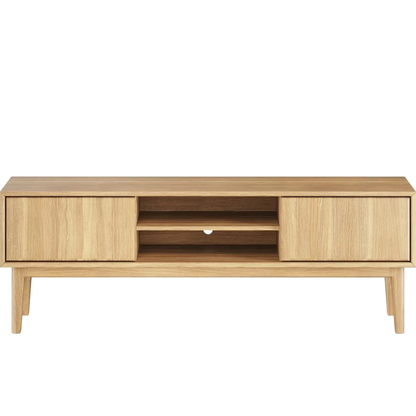 Broholm XL TV-bänk 160x55 cm Oljad Ek