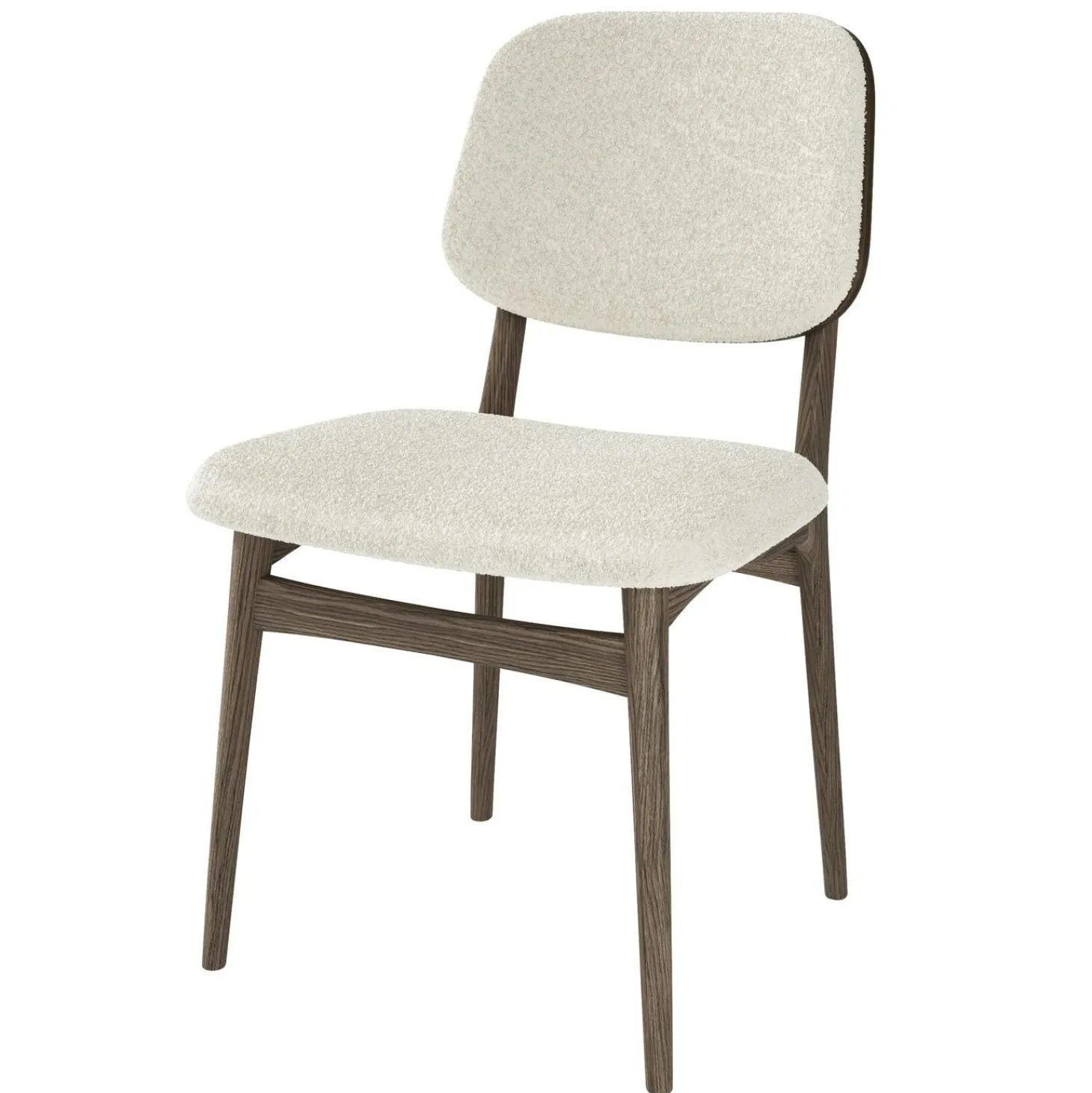 Carl Matstol Rökoljad Ek/Beige Tyg