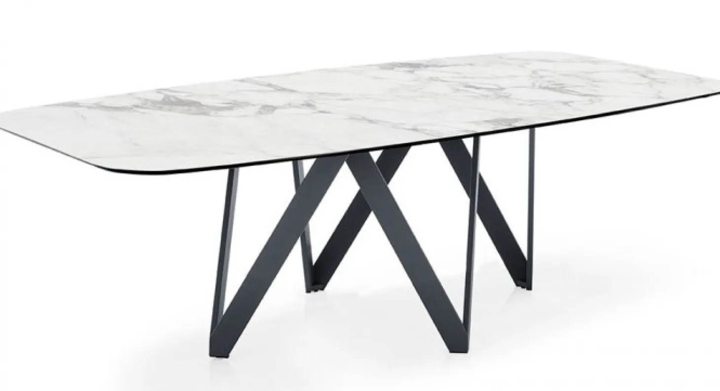 Cartesio Matbord Oval 250cm Keramik