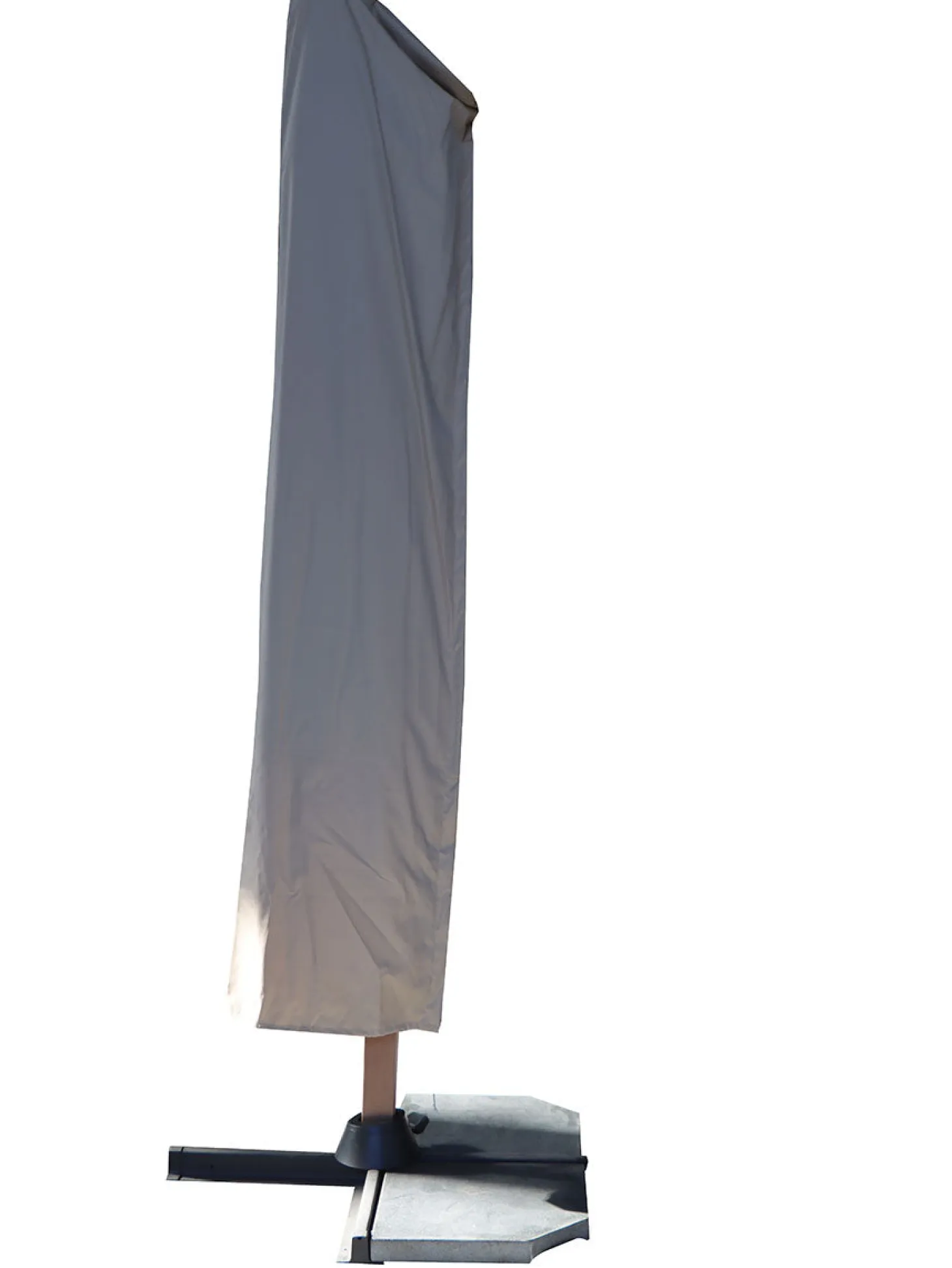 Caserta Frihängande Parasoll Beige/Wood 3,5m