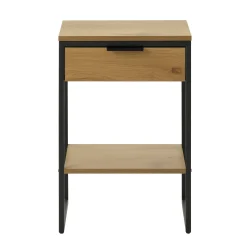 Classico Sängbord med 1 Låda & 1 Hylla Naturlig ek