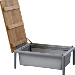 Conic Box Bord Ljusgrå