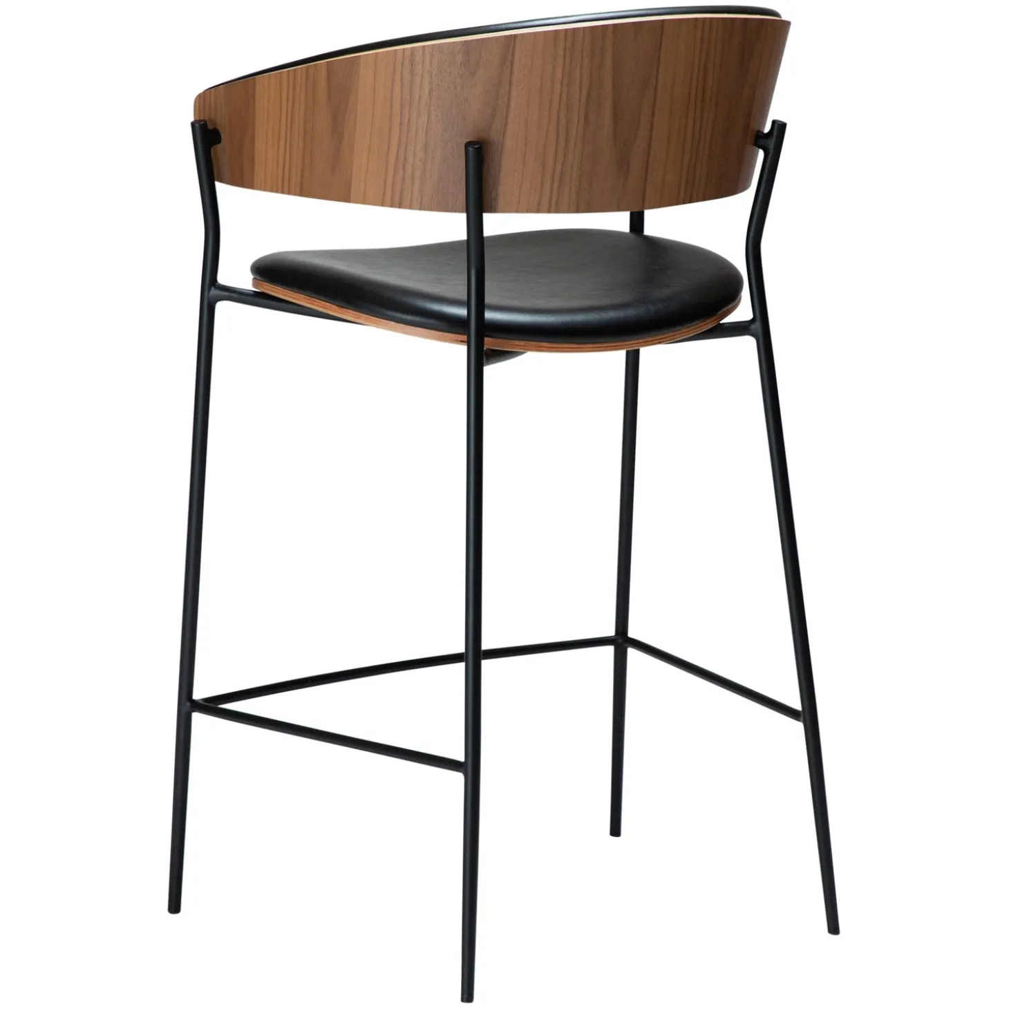 Crib Barstol Vintage Black, Walnut