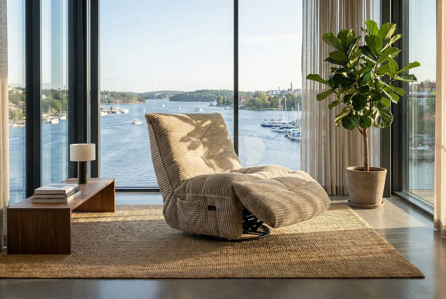 Dakota Snurrfåtölj med Recline