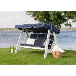 Dalom/Slöinge Hammocktak Blå/Vit