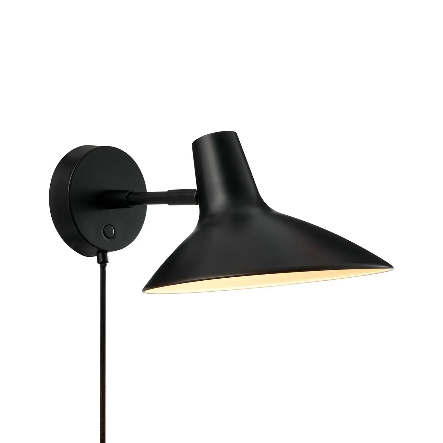 Darci Svart Vägglampa
