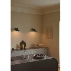 Darci Svart Vägglampa