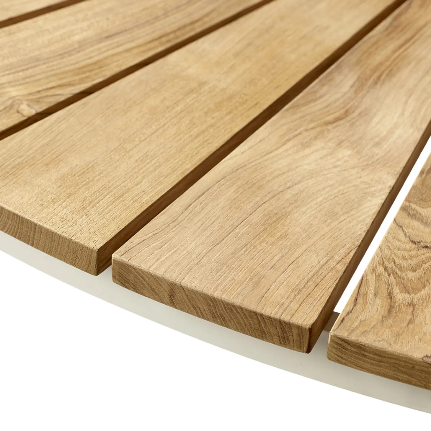 Ellen Cafébord 80 cm Rund Teak/Vit