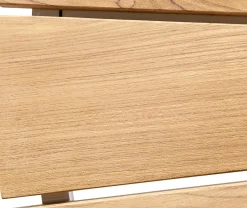 Ellen Cafébord 80 cm Rund Teak/Vit