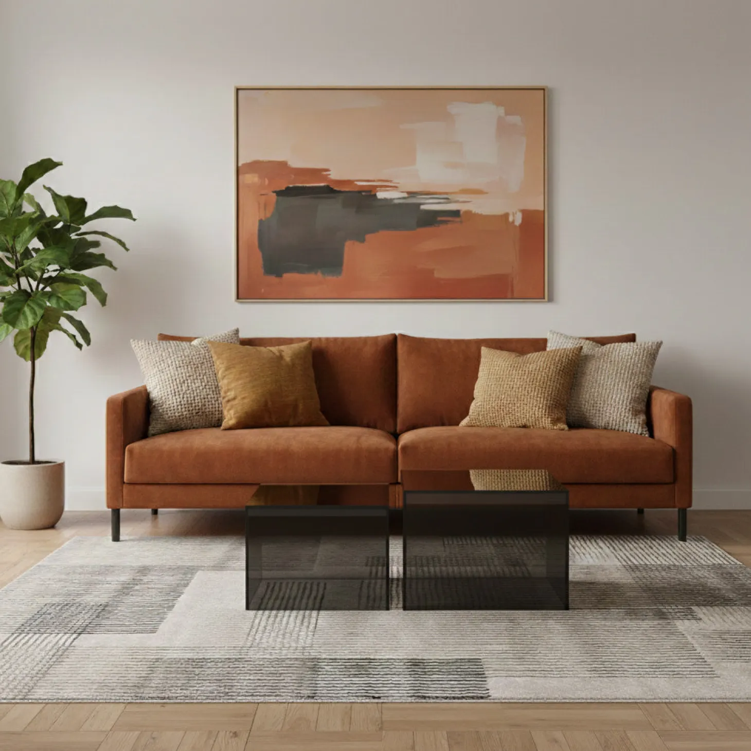 Embla 3-sits XL Soffa Torre Copper
