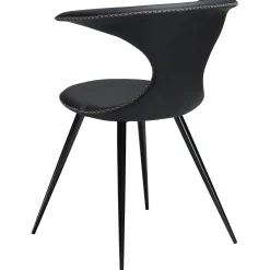 Flair Stol Black Leather, Black