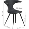 Flair Stol Cognac Art.Leather, Black