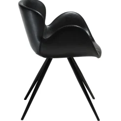 Gaia Stol Vintage Black Art.Leather, Black
