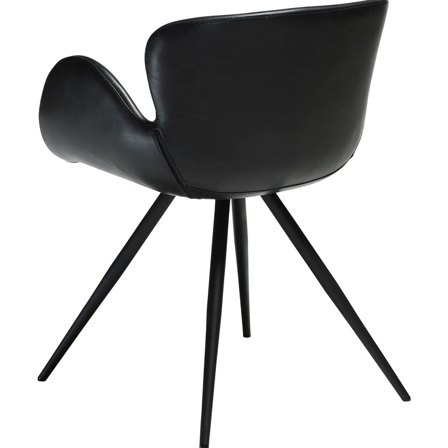 Gaia Stol Vintage Black Art.Leather, Black