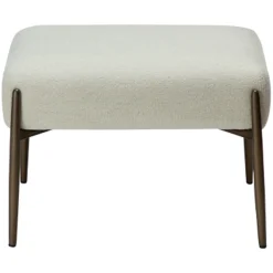 Glam Fotpall Bone White
