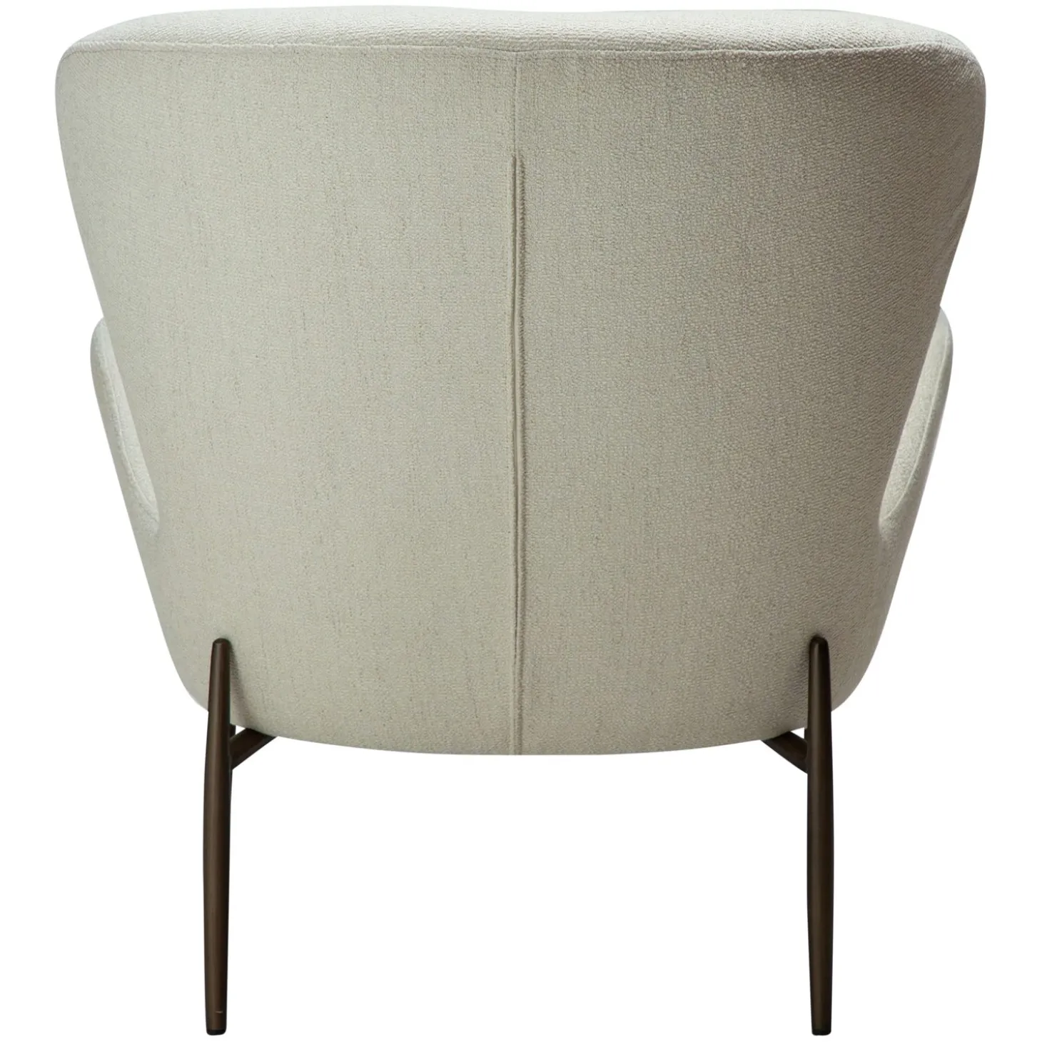 Glam Loungefåtölj Bone White, Antique Brass, 85 cm