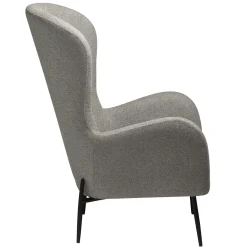 Glam Loungefåtölj Pebble Earth, Black Metal, 75 cm