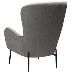 Glam Loungefåtölj Pebble Earth, Black Metal, 75 cm