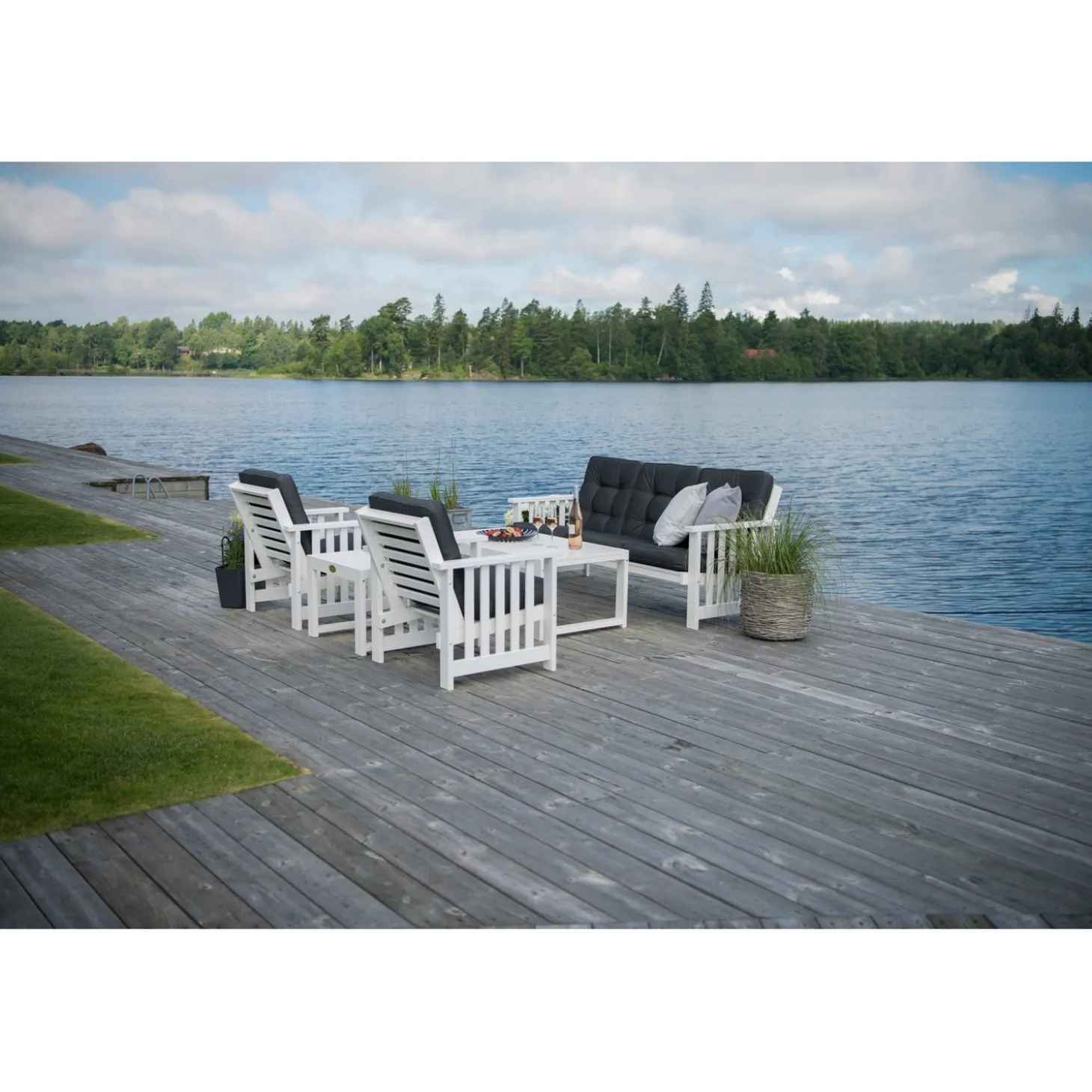 Gotland Utebord 60 x 120 cm Vit