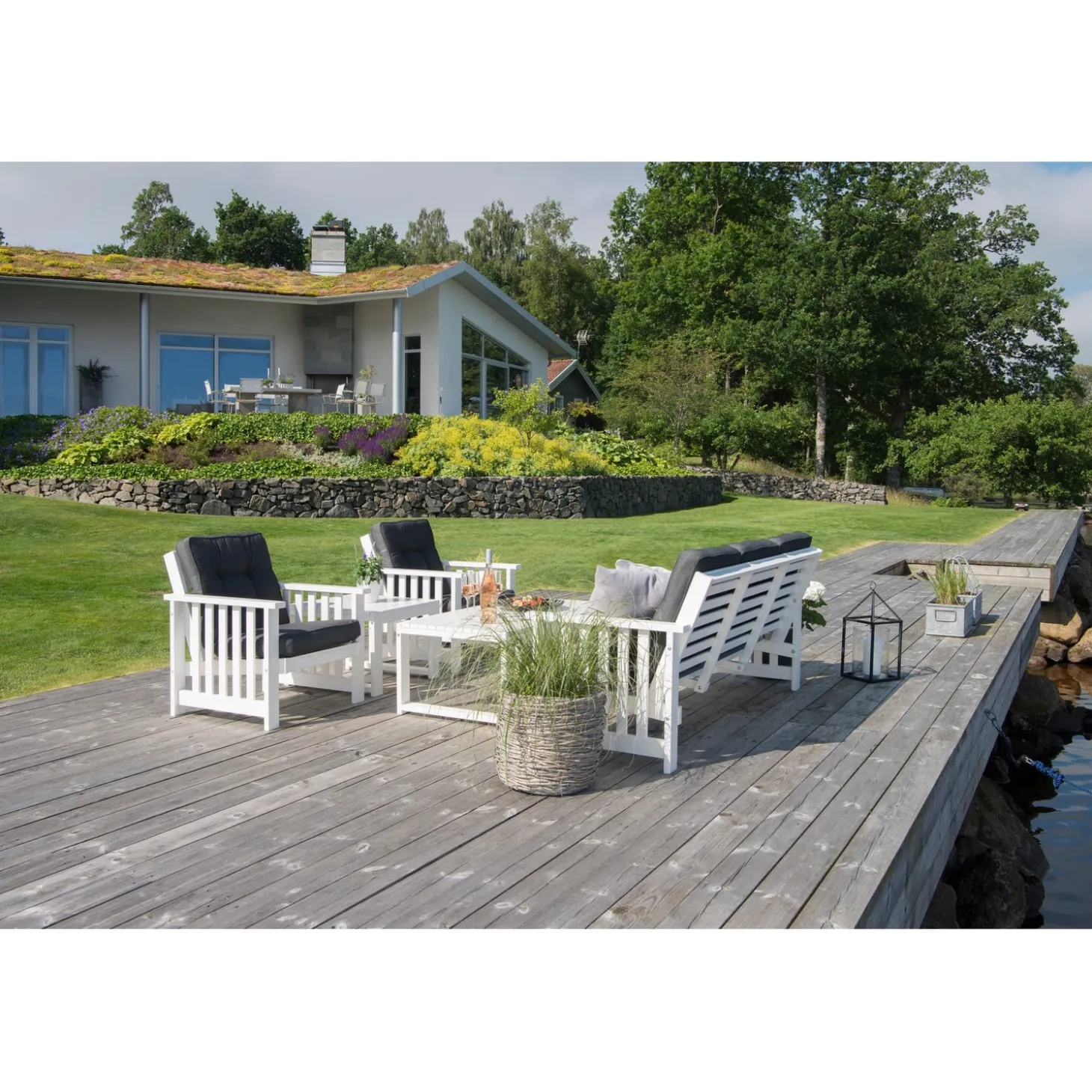 Gotland Utebord 60 x 120 cm Vit