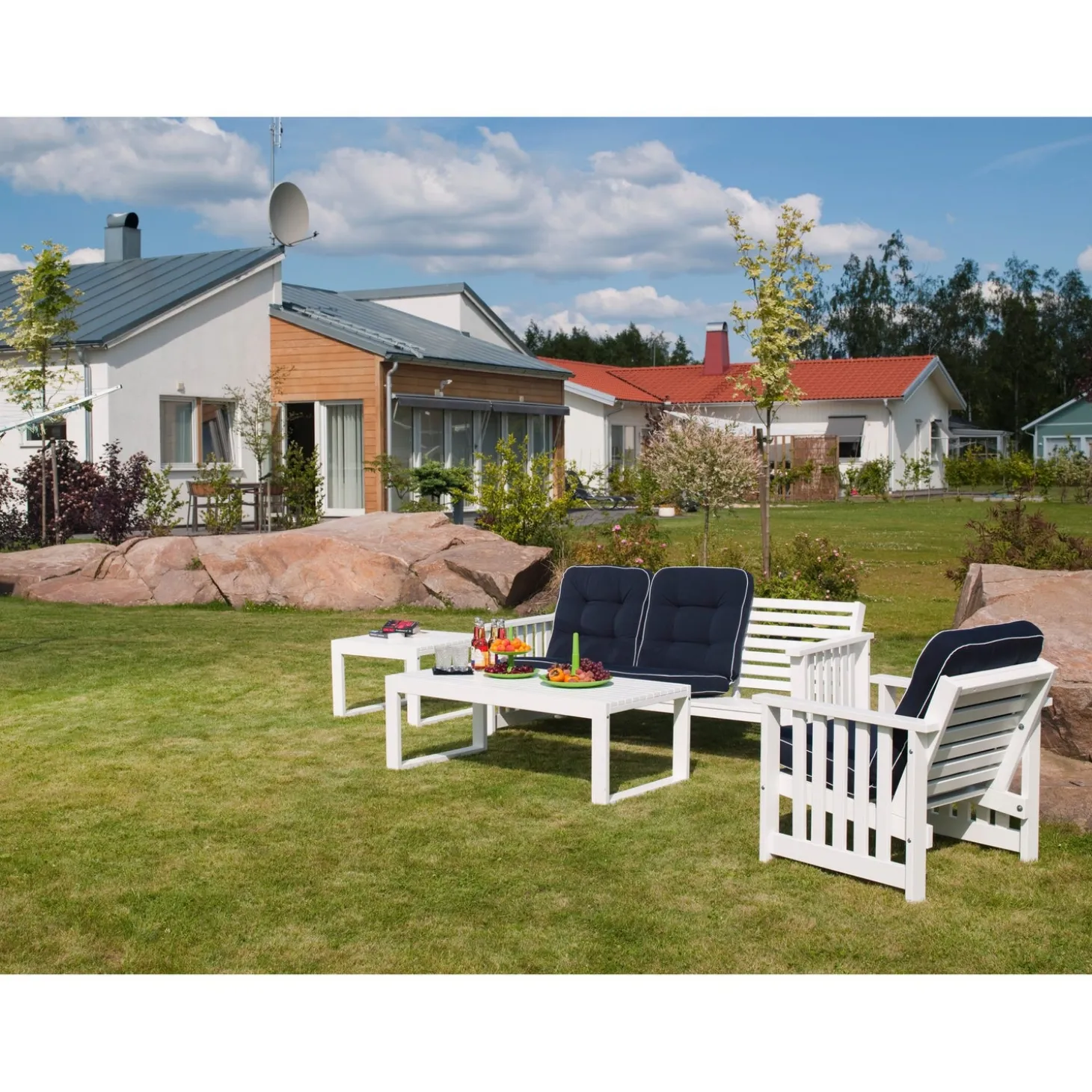 Gotland Utebord 60 x 120 cm Vit