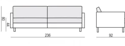 Impulse 4-sits Soffa Lux Moss Light Brown