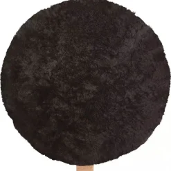Jill stolsdyna (vadderad) 36 cm rund / Svart