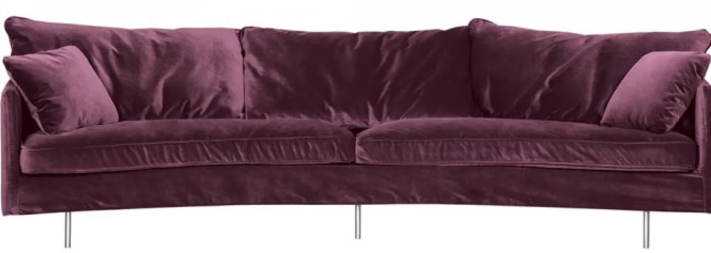 Julia 4-sits Svängd Soffa Big Cushions