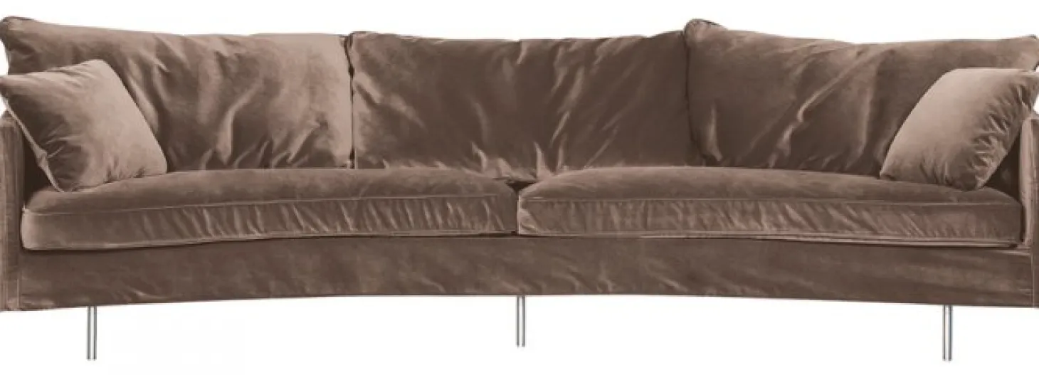Julia 4-sits Svängd Soffa Big Cushions
