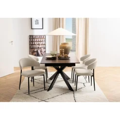 Kaley Matstol Basel tyg Beige