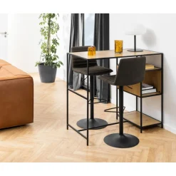 Kimmy Barstol Preston tyg Antracit