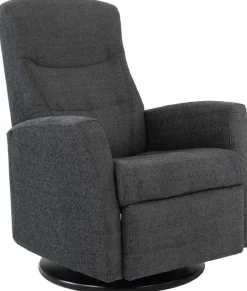 King Reclinerfåtölj Svart Tyg