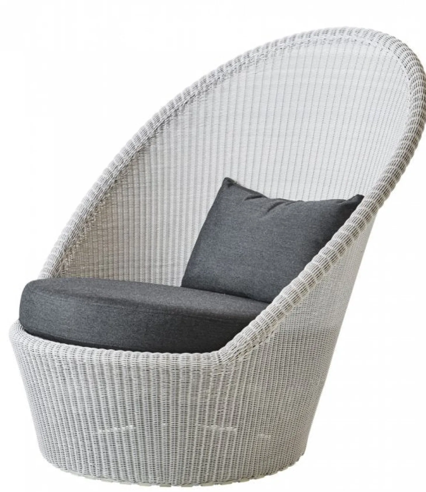 Kingston Solstol m.hjul White Grey