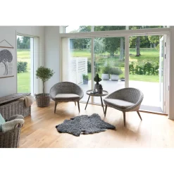 Leicester Utebord 60 cm Grå