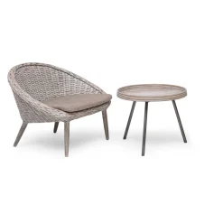 Leicester Utebord 60 cm Grå