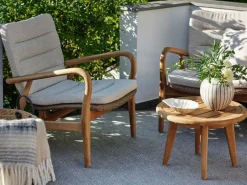 Lilja Fåtölj Teak/Konstrotting